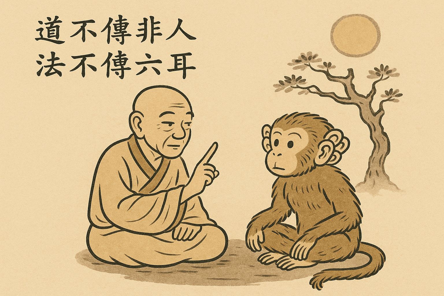 道不傳非人 法不傳六耳